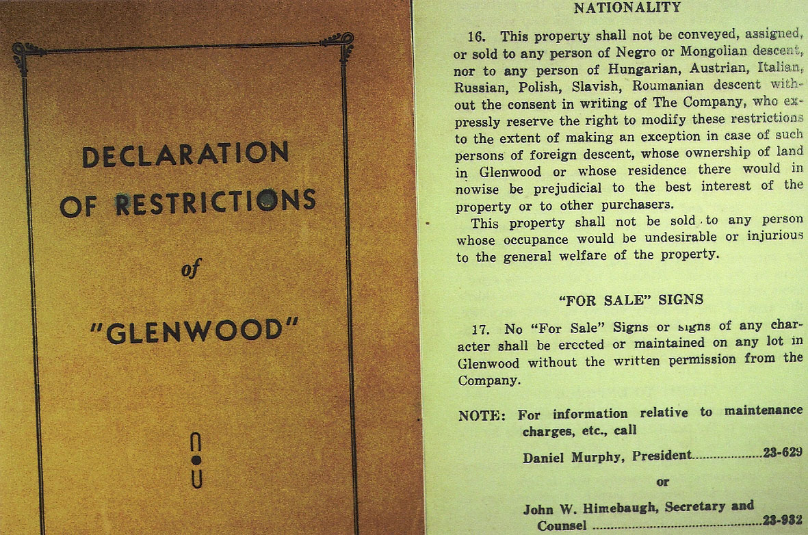 Glenwood Restrictions