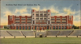 Academy High School Postcard