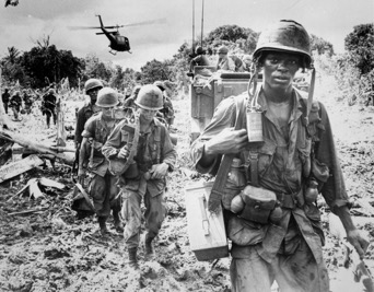 Vietnam War, Black Soldier Walking